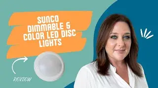A Decorator's Review of the Sunco Dimmable 5 Color LED Disc Lights