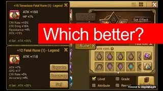 How to choose between runes(rune potential with grind stones and enchant stones) it MATTERS! P.K SW