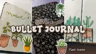 March bullet journal setup|Plant theme🌵@Talesoffebie Malayalam