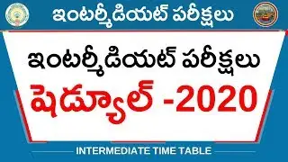 AP InterMediate  Examination Time Table 2020