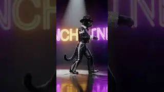 Cat's Moonwalk Concert  A Michael Jackson Tribute  #flova.Ai  #disney #supscripe #cat  #funny