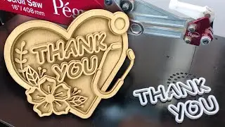 Special thanks to all medics for their work - Heart scroll saw project