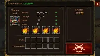 EPIC HEROES WAR : Level Boss Chimera in 2xSpeed😝