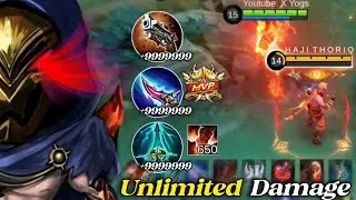 Global Aldous build full damage 1 hit, damage tak terbatas + full 650 stack🔥 Build Aldous tersakit