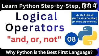 What are Logical Operators in Python | Explained in Hindi For Beginners via Rohit Shanu