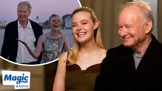 Elle Fanning & Stellan Skarsgård Talk First Movies And Stage Fright | Sentimental Value