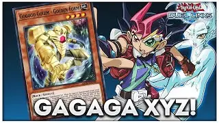 Gagaga Xyz Onomatoplay ft. Gogogo Golem - Golden Form!   [Yu-Gi-Oh! Duel Links]