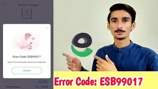 EasyPaisa Error Code ESB 99017 | Sorry This transaction cannot be completed