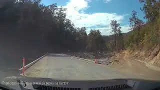 Crossing the Barrington River Bridge on Thunderbolts Way NSW After Flood Damage Roadworks 🚧 