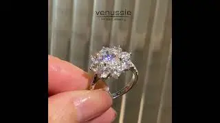 Venussie 2Ct Snowflake Engagement Ring(VR028)
