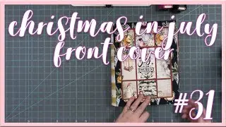 Christmas In July | File Folder Album | Covers and Spine | Kathryn Scraps Live
