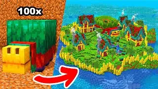 Construi uma ILHA INTEIRA pro meus 100 SNIFFERS