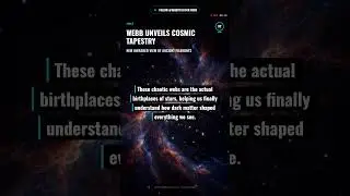✨ Уэбб представляет космический гобелен! 🌌