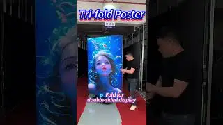 Why the Tri-fold LED Poster Will Dominate 2025  #ledinnovation #smartdisplay #digitalsignage