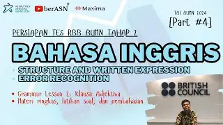 SOAL TBI BUMN 2024 | MATERI TBI BUMN | SOAL BAHASA INGGRIS TBI BUMN | PART 4