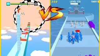 Cube Surfer Vs Join Clash 3D : Gameplay Walkthrough - Level 1-9999 Unlock All Level (iOS, Android)