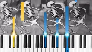 Spooky Scary Skeletons - Piano Tutorial (HARD)