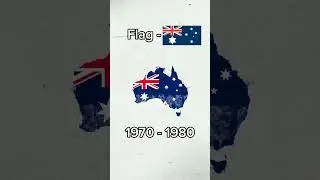 Evolution of Australia #shorts #geography #map #flag #australia  #evolution #history #empire #viral