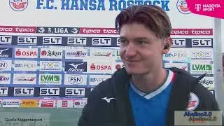 Ryan Naderi, Rostocker Torsch&uuml;tze zum 1:0 #hansarostock #magentasport 