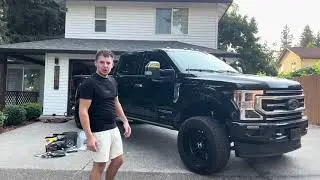 How to wash a BIG BLACK TRUCK!