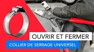 💡Comment ouvrir et fermer les colliers de serrage universels &agrave; clic ?