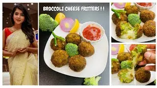Broccoli Cheese Fritters | Cooku with comali Pavithra&rsquo;s Recipe | Cook with Comali | Fritters recipe