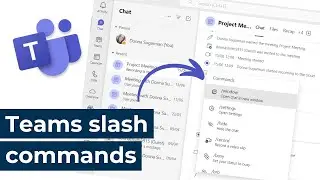 Microsoft Teams - New slash commands in chats and channels