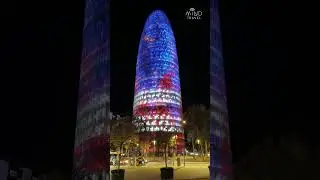 Gl&ograve;ries Tower - BARCELONA - Time Lapse - #shorts