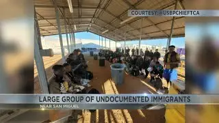 Tucson Sector Border Patrol apprehended large group of undocumented immigrants