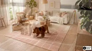 Modern Hand Tufted Pink Wool Rug | Artistic Design Area Rug for Living Room & Bedroom | THTRT150