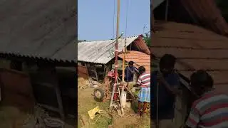 280feet borewell motor lifting work