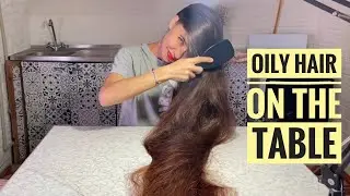 Oily hair on the table (preview)