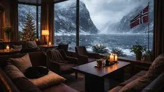 Scandinavian Nordic Jazz Café ☕ Norwegian Fjord Winter View | 4H 15M | 20 Selective Jazz Tracks