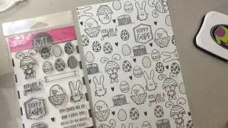 DIY Coloring Pages using Stamps