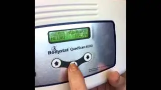 Bodystat Quadscan 4000 - Режим установки и смена единиц отображения