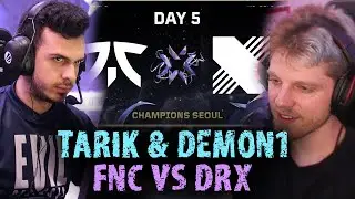NRG DEMON1 & SEN TARIK REACTS FNC VS DRX - VALORANT Champions Seoul - Groups
