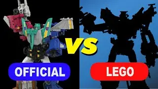 Official Hasbro/Haslab Liokaiser vs custom LEGO Liokaiser (Transformers Masterforce)