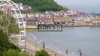 View Of South Bay And Beach, Scarborough, UK