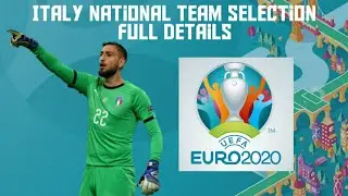 Italy National Team Selection Full Details || PES 2020 Mobile