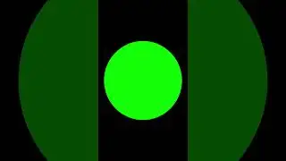 Green Circle Black Background Scale Down #shorts