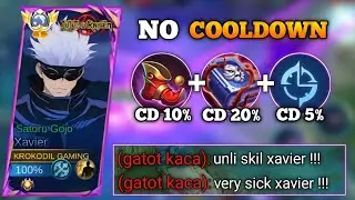 NEW BUILD XAVIER NO COOLDOWN AND DAMAGE NEW BEST BRUTAL 200% DAMAGE UNLI SKILL 2025 (MUST TRY)