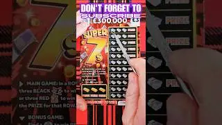 &pound;3 super 7s scratch card #scratchcards #shorts #lottery #super