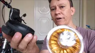 Farol de led na mobilete parte final.