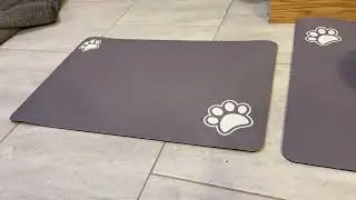 Pet Feeding Mat Absorbent Dog Mat for Food and Water Bowl Accessories Pet Supplies Bowl Review