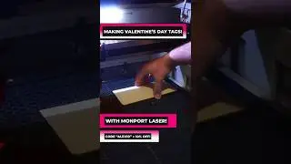 Laser cutting Valentine&rsquo;s Day gift tags! 💝💐 | #lasercutting #valentinesday #craftideas #giftideas