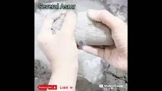 Cement pure dry crumbling in pool water. New texture. 🩶❤️‍🔥#cementasmr #crumblingasmr #satisfying 