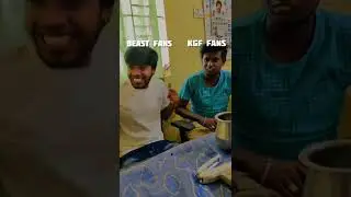 BEAST FAN'S vs KGF FAN'S #Beasttrailervskgf2trailer #vijay #yash