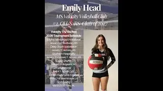 Emily Head #2 - 2026 Velocity Volleyball Club Season as of January 25, 2026