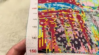 Stitch with me Aurora Night #crossstitching #stampedcrossstitch #stitchwithme