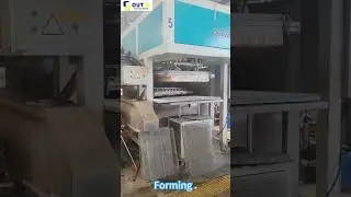 Molded pulp products processing 2:forming